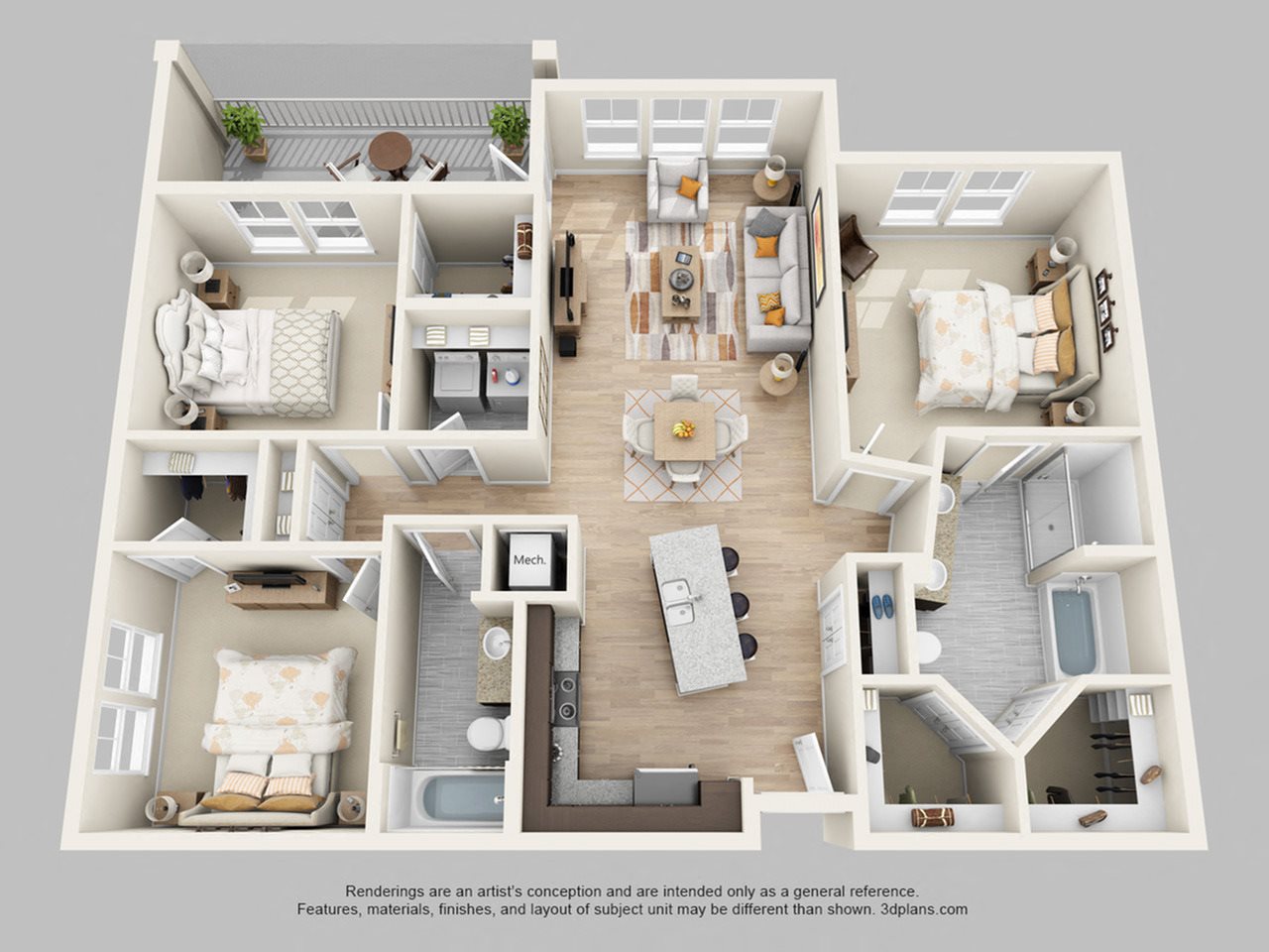 Floor plan Floor plan at Lake Vue, 7119 Sand Lake Reserve Drive, 32819